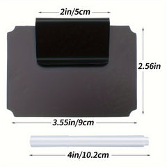 10pcs Plastic Basket Bin Label Clip, Removable Kitchen Pantry Label Clip