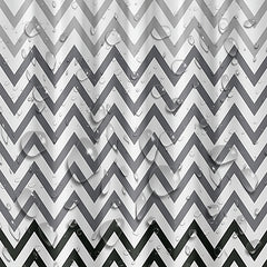 Wavy Plastic Shower Curtain with 12 Hooks - Waterproof and Mildew Proof