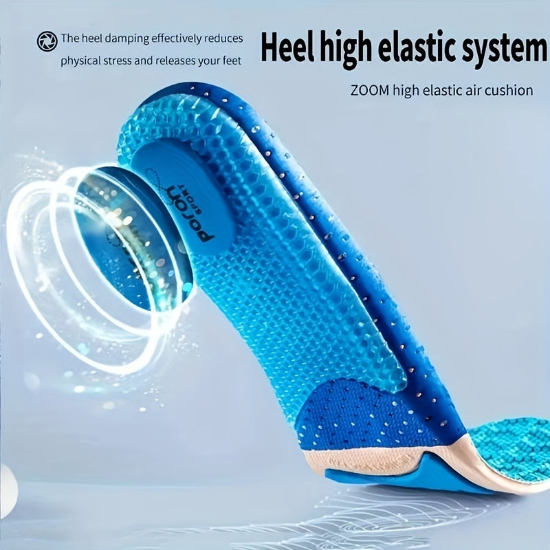 Silicone Sports Insoles Arch Support Breathable Cushion Shock Absorbing