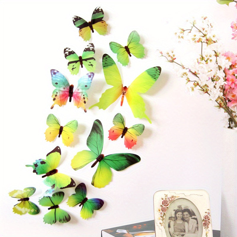 12pcs 3D Butterfly Wall Stickers Self Adhesive Room Decor