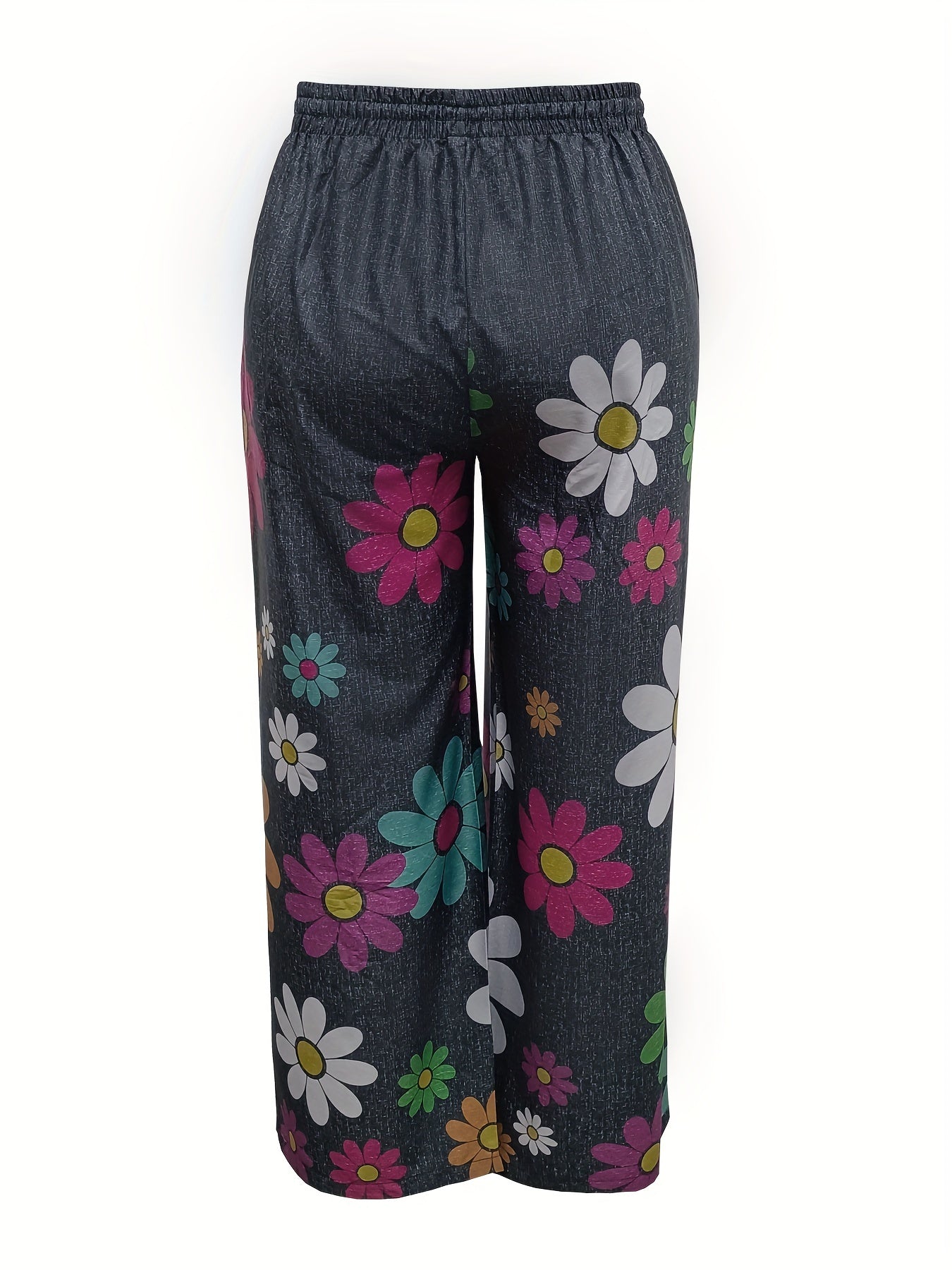  Women's Floral Print Drawstring Pants