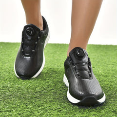 Men's Non Slip Golf Shoes with Rotating Buckle & Shock Absorption