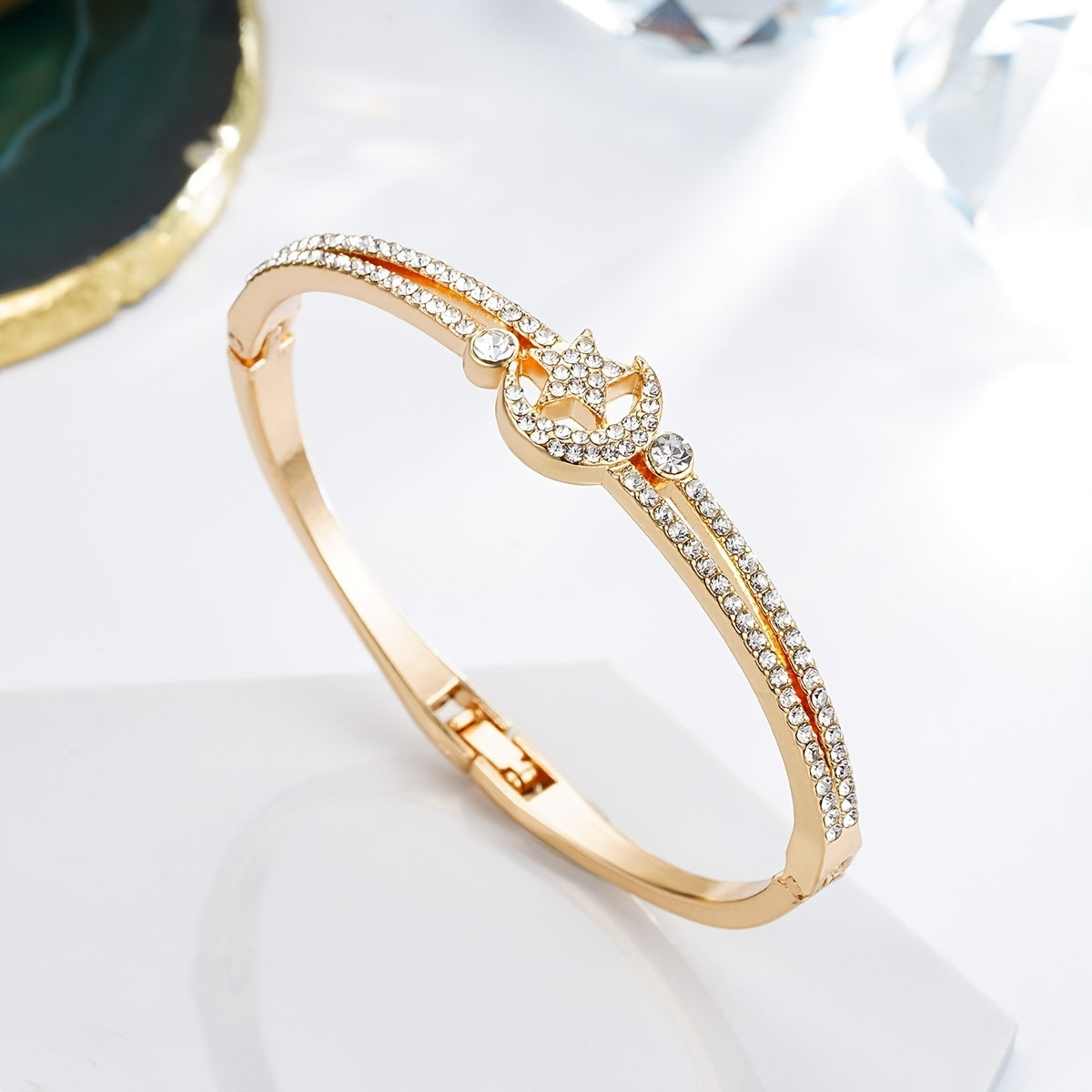 Stylish Star Moon Bracelet for Ages 12+