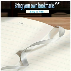 Personalized A5 PU Leather Notebook with Name Engraving & Storage Pouch
