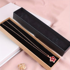 Natural Velvet Jewelry Storage Box for Necklace Bracelet Pendant with Soft Foam