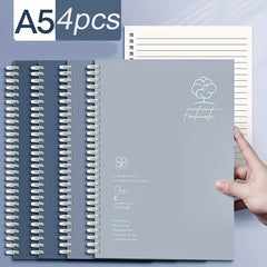 4pcs set A5 Coil Notebook Thickened Notepad Journal Spiral Coil Notebook