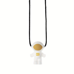 Planet Spaceman Silicone Chewing Pendant Baby Teething Sensory Necklace