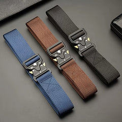 Men's Sports Cargo Casual Nylon Belt Quick Release Buckle
