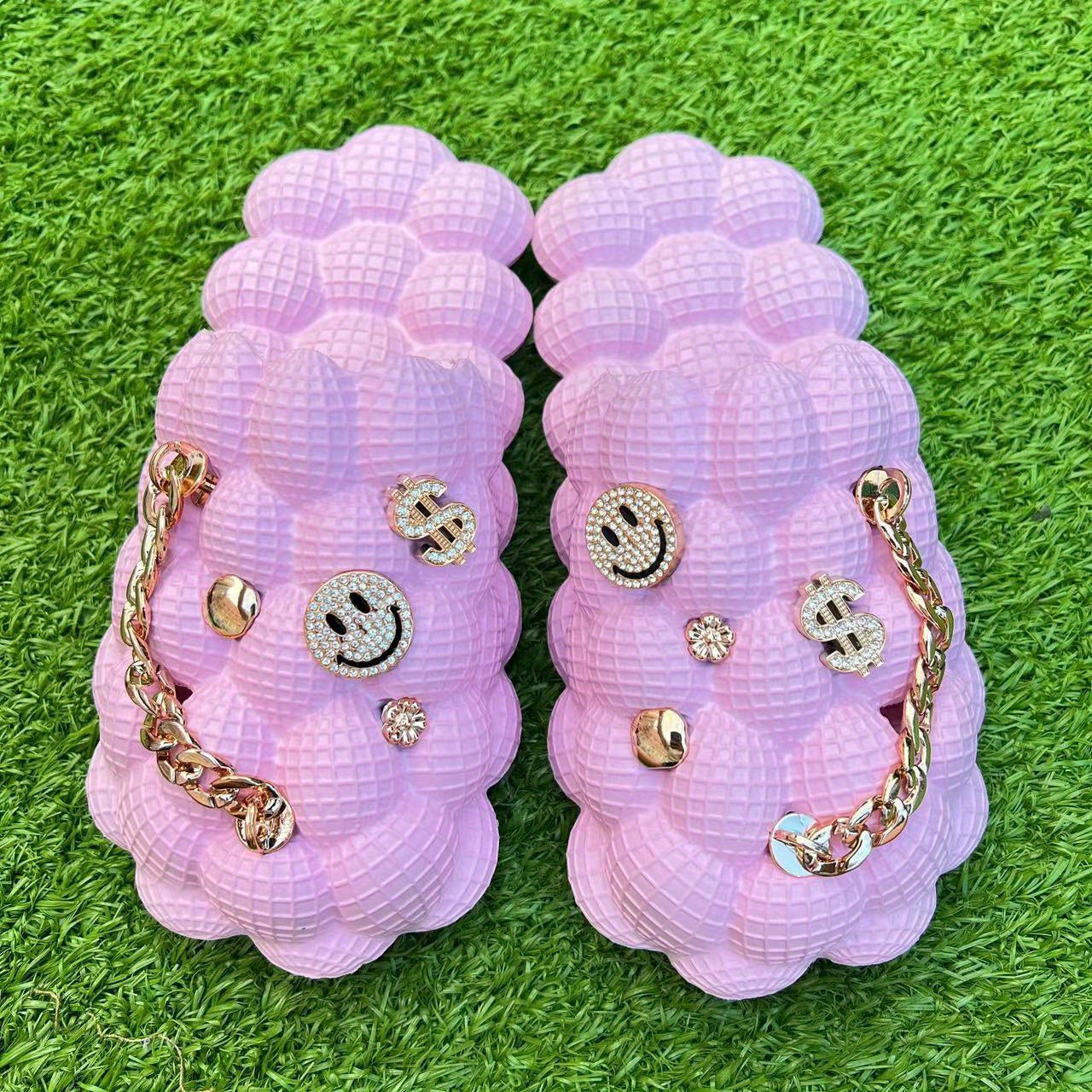 Men's Slip On Platform Bubble Slides Indoor House Slippers