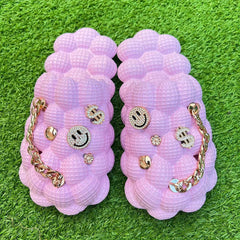 Men's Slip On Platform Bubble Slides Indoor House Slippers