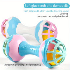 Baby Fitness Soft Rubber Toy Crawling Guide Ball Dumbbell