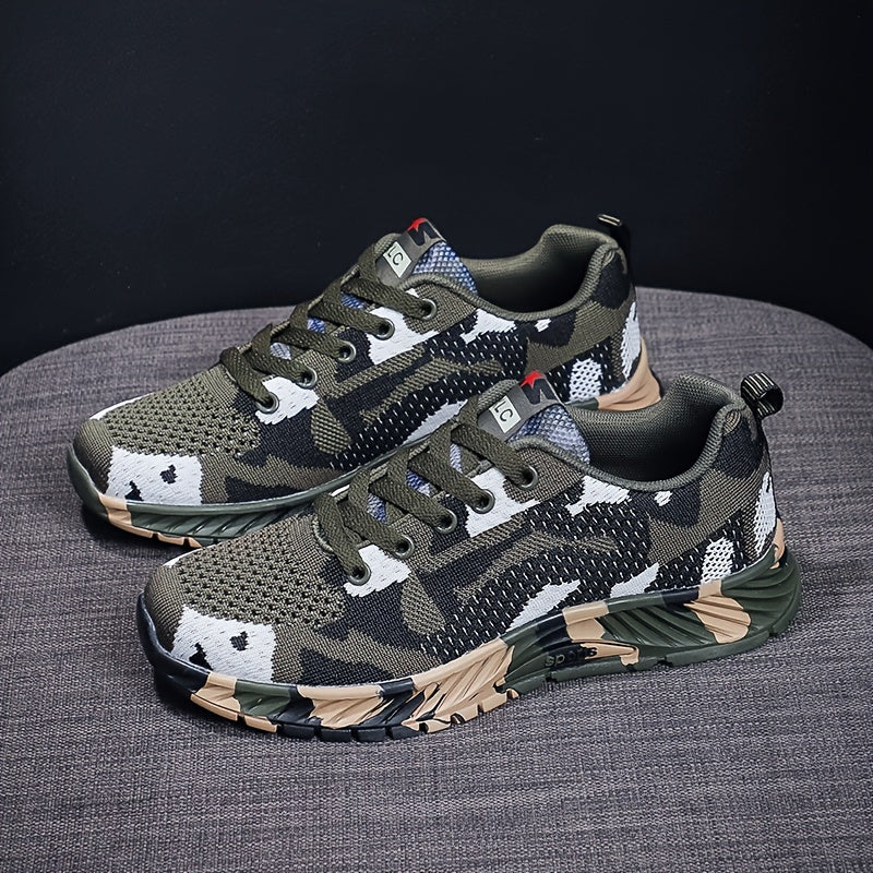 Camo Lace Up Running Sports Shoes Platform Sneakers Women's Footwear
