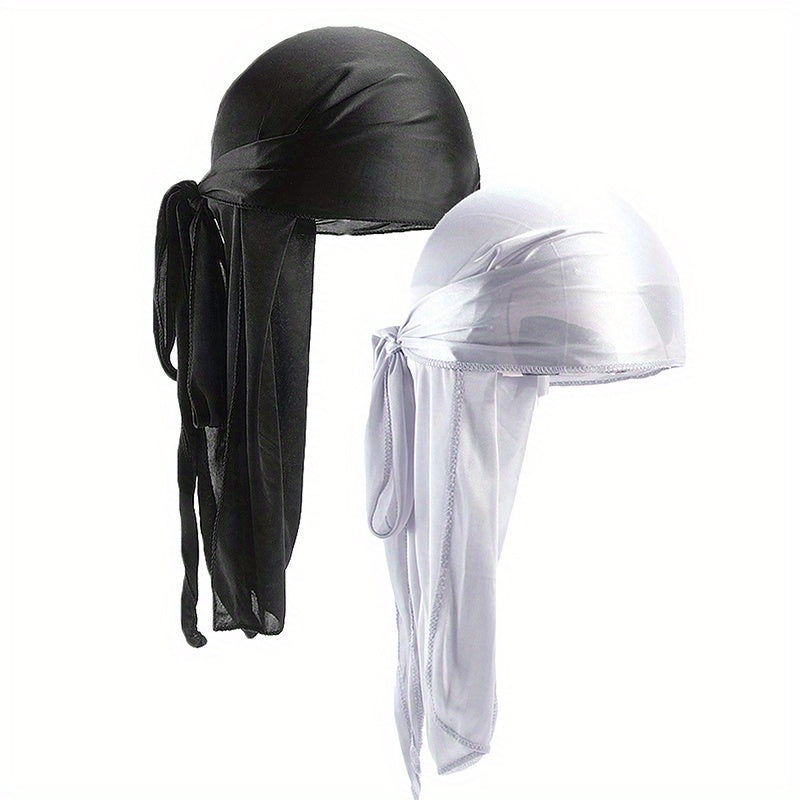 Faux Silk Ribbon Pirate Hat & Headcloth Set - 2 Pieces