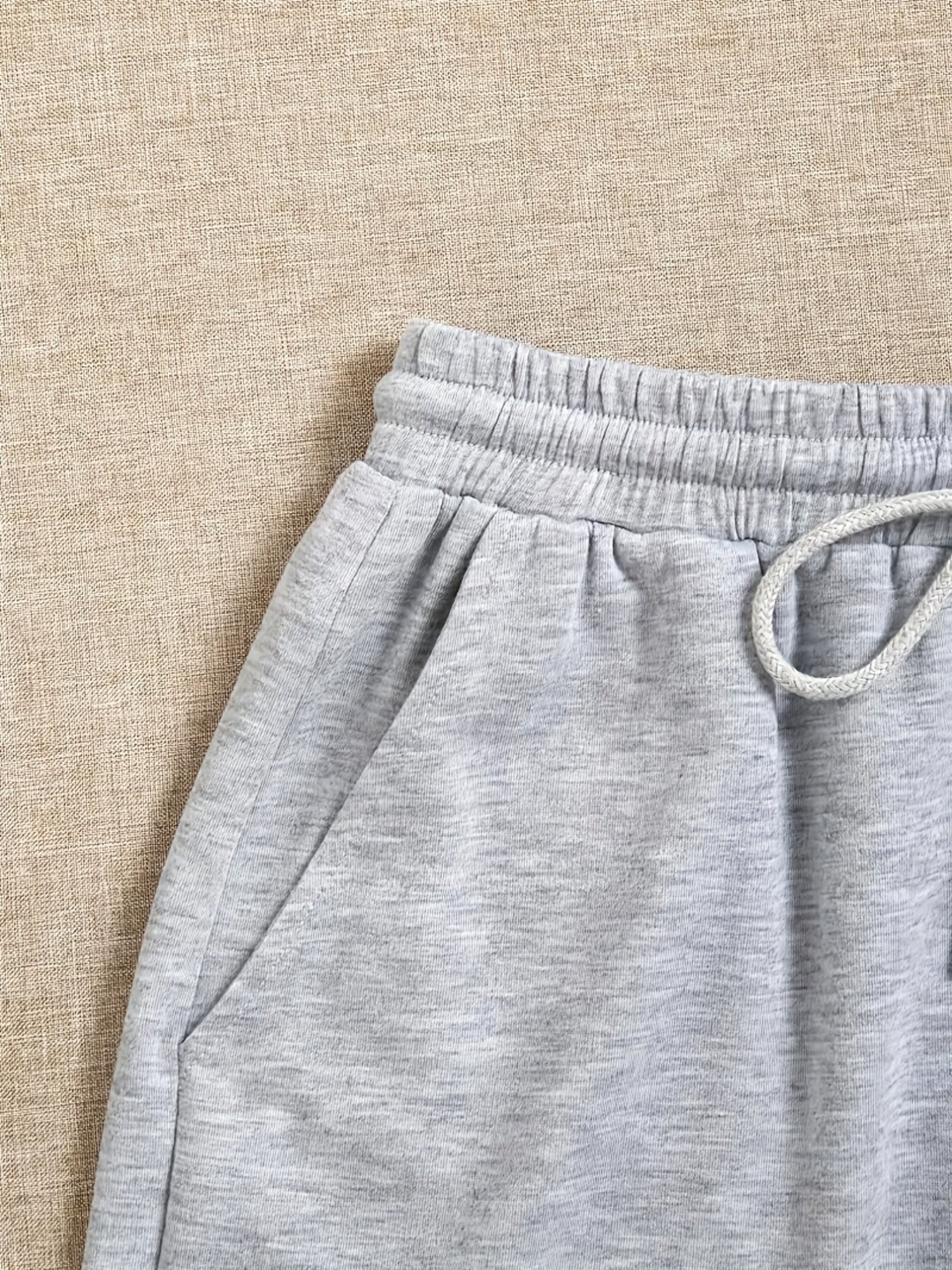  Solid Drawstring Stretch Comfort Shorts