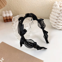 Bowknot Lace Hair Hoop Headband Thin Edge Hair Accessories