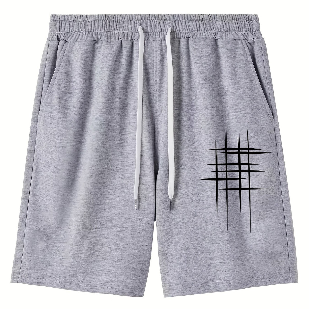 Men's Glitter Drawstring Shorts for Summer