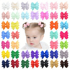 40pcs Bow Hair Clips for Baby Girls Kids Hair Accessories