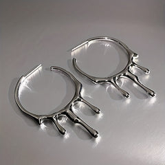 Punk Gothic Retro Style Hoop Earrings for Women Girls