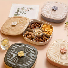 5 Compartment Snack Tray Dried Fruit Plate Appetizer Platter