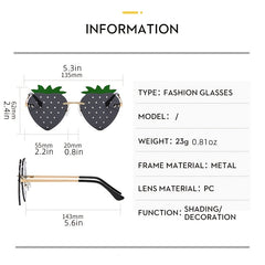 Colorful Strawberry Sunglasses Party Eyewear Accessories For Women