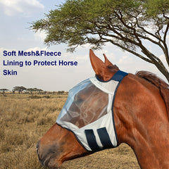 Horse Face Mask Fly Proof Mesh Cover Headgear