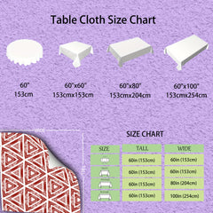 Watercolor Floral Table Cover Stain Resistant Washable Kitchen Dining Weddings