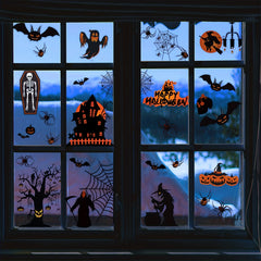 8pcs Halloween Window Clings Decals for Glass Window Decorations