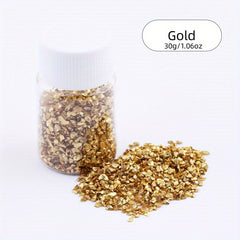 30g Crushed Glass Craft Glitter For Resin Nail Art DIY Jewelry