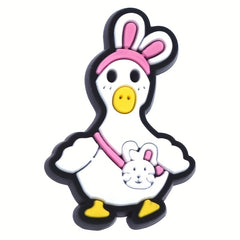 10pcs Duck Shoe Charms For Clogs Sandals PVC Decorations Party Favors