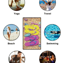 Microfiber Beach Towel Oversized Soft Absorbent Dry Fast 152 x 76 cm