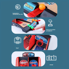 Kids' Desktop Basketball Double Shooting Game Machine - Fun Toy for Boys