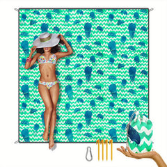Sandproof Waterproof Pocket Blanket Lightweight Beach Mat