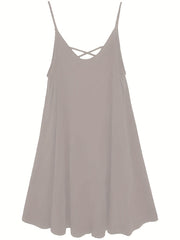  Criss Cross Layered Cami Dress