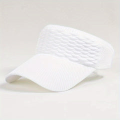 Knitted Solid Summer Visor Hat UV Protection Sunscreen