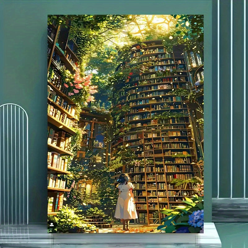 1000pcs DIY Puzzle Magic Library Garden Vibrant Colors