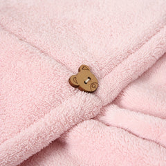 Double Layer Hair Drying Cap Coral Fleece Towel Quick Dry for Long Hair