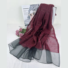 Thin Silk Scarf Breathable Sunproof Shawl for Spring & Summer