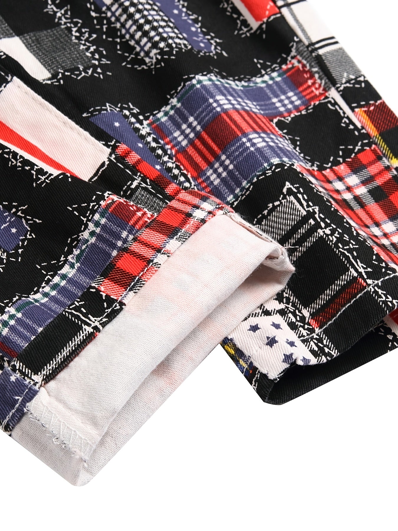 Pattern Print Men's Pants Active Stretch Trousers