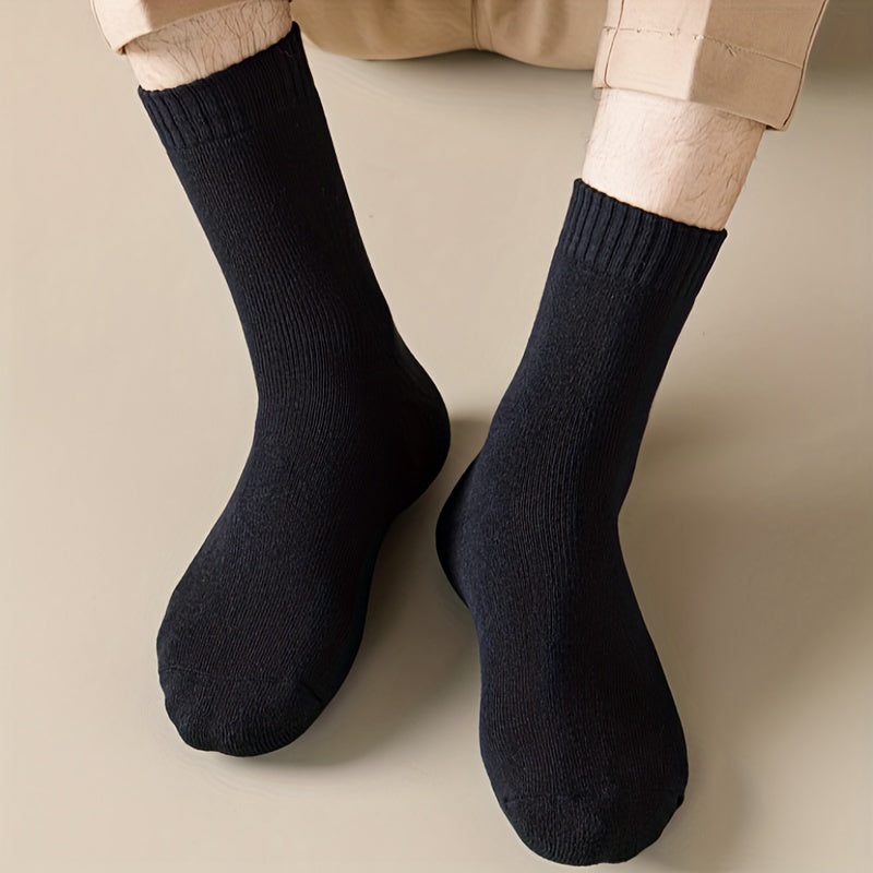 Casual Plus Velvet Thick Warm Cotton Mid-calf Socks