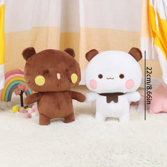 1pc Panda and Bubu Bear Plush Doll Sofa Decoration Toy