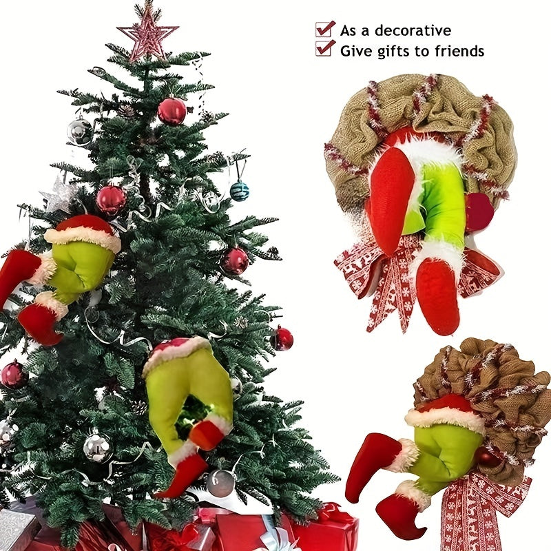 Christmas Thief Wreath Front Door Decoration Family Gathering Decoration