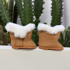 Winter Snow Boots for Dolls Canvas Shoes with Accessories