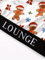  Snowflake & Gingerbread Man Bra & Panty Set