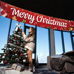 Outdoor Merry Christmas Banner 304.8x50.8 cm for Party Decorations