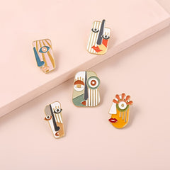 Men's Unique Face Pattern Zinc Alloy Pin