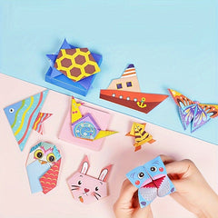 54pcs Animal Origami Paper Cutting Book Puzzle Learning Toy Gift