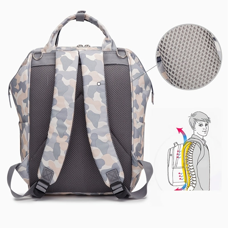 Stylish 5 Tone Diaper Bag Backpack Waterproof & Insulated