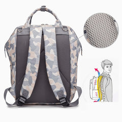 Stylish 5 Tone Diaper Bag Backpack Waterproof & Insulated
