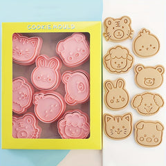 8pcs Mini Dog Mold Cookie Cutters Pastry Baking Accessories