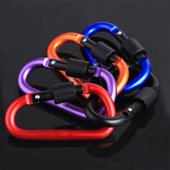4pcs Aluminum Alloy Carabiner Hook for Outdoor Activities